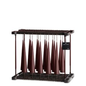 CONE CANDLES AUBERGINE