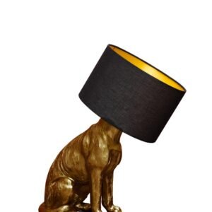 LAMPE A POSER DOREE DOG