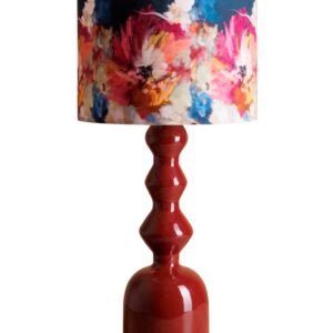 LAMPE A POSER LAQUEE BORDEAU FIORI