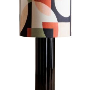 LAMPE A POSER LAQUEE NOIRE ILLUSTRA