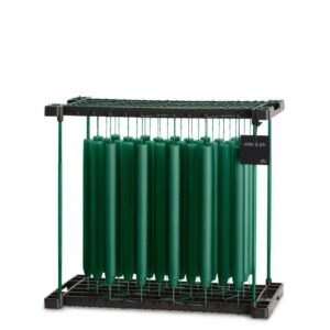 CYLINDRICAL CANDLES MARBLE GREEN