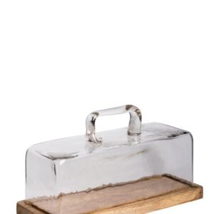 PLATEAU A CAKE ET CLOCHE ARTISAN