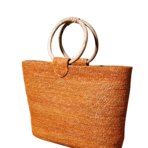 SAC ORANGE AVEC ANSES BOIS