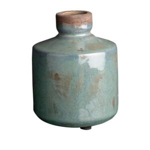 VASE BOUTEILLE GRIS BLEU