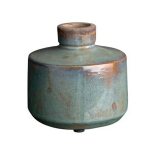 VASE BOUTEILLE LARGE GRIS BLEU