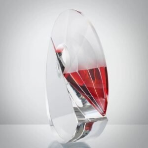 CRYSTAL ROUGE ET TRANSPARENT