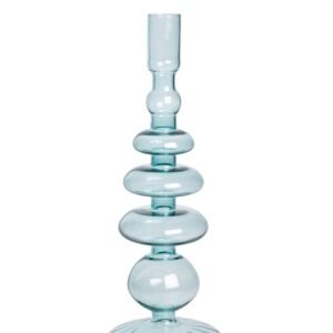 BOUGEOIR TURQUOISE ONDOA BOROSILICATE