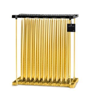 SLIM CANDLES GOLD METALLIC