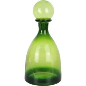 CARAFE VERRE PARIS VERT OVALE