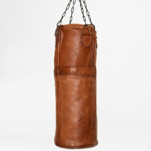 SAC DE FRAPPE EN CUIR 90CM- COGNAC