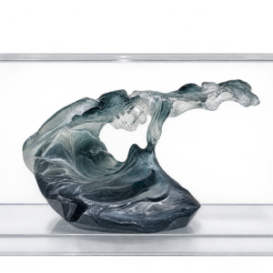 Sculpture OCEAN WAVE – Crystal Smoke