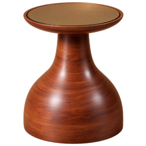 TABLE D'APPOINT TOP VERRE FUME SOLENE