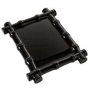 PLATEAU BAMBOU LAQUE NOIR