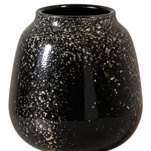 VASE URNE CHINE NOIR ET BEIGE
