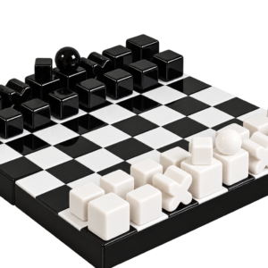 BOITE JEU D ECHEC MODERNE EN RESINE